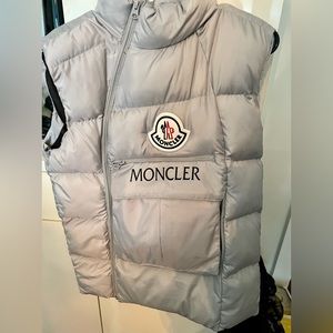 Moncler Grey side zip vest M